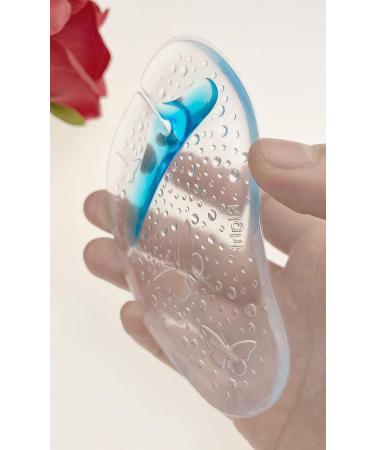 Soft Silicone Gel Forefoot Cushions - 3 Pairs for Forefoot Pain Relief | Non-Slip Sandal Insoles for Women & Men | Toe Posts Protectors - Random Color - Buy Online on GoSupps.com