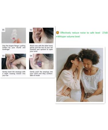 Silicone Reusable Ear Plugs for Sleeping & Noise Reduction - 2 Pairs, 27DB - Concert & Noise Sensitivity - Buy Online on GoSupps.com