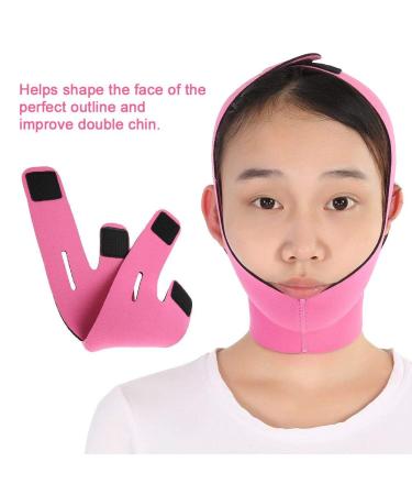 Facial Slimming Mask & Lifting Belt Double Chin Reduction V-Line Beauty Tool | Rose Red | International Shipping - Buy Online on GoSupps.com