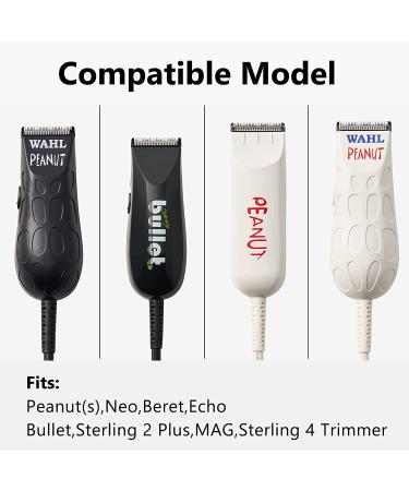 4-Piece Wahl Peanut Trimmer Cutting Guides Set - Professional Peanut Clipper Guards - Compatible with Peanut Blade - White - Buy Online on GoSupps.com