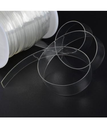 TIMESETL Clear Elastic Strap 3/8 - 11 Yards | Lightweight Invisible Stretchy Transparent Elastic for DIY Bra, Lingerie, Swimwear - Buy Online on GoSupps.com