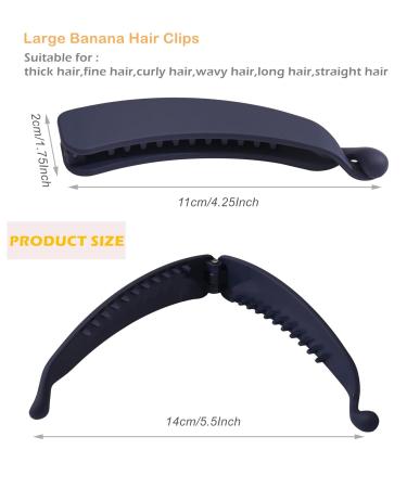 Eyegla 6-Piece Tall Banana Hair Clip Set Colorful Non-Slip Ponytail Holders for Thick Hair | Perfect for Women & Girls - Buy Online on GoSupps.com