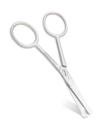Fine Lines - Baby Nail Scissors Rounded Ends for Safety in Nose & Ears - Suitable for Kids' Nails - Small Scissors for Easy Maneuver - Ideal for Grooming Cuticles & Trimming Hair Baby Scissors