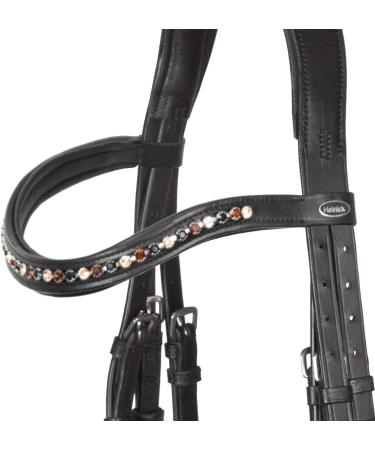 Heinick-Reitsport Bari Anatomic Black Bridle for Thoroughbreds | Soft Comfort & International Shipping - Buy Online on GoSupps.com
