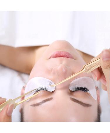Lash Extension Tweezers: Fiber Tip, Professional Artist Tech Kit for Volume Eyelash Extensions - Golden Fine Tweezers - Buy Online on GoSupps.com