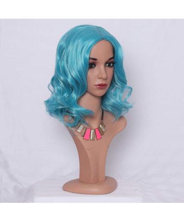 Buy Long Green Synthetic Wig for Women - Wavy Curly Cosplay Hair from 50s to 80s - International Shipping Available - Buy Online on GoSupps.com