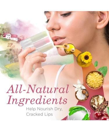 Maria Child Cherry Lip Balm - Natural Beeswax Lip Conditioner with Sunflower Oil and Vitamin E - 50 Count - Buy Online on GoSupps.com