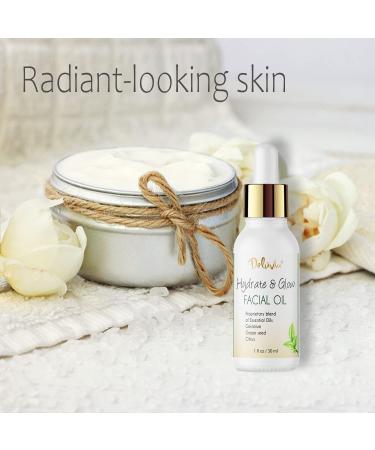Deluvia Hydrate & Glow Facial Oil - Best Face Oil for Dry & Sensitive Skin Grapeseed & Essential Oils for Moisturizing Care - Buy Online on GoSupps.com