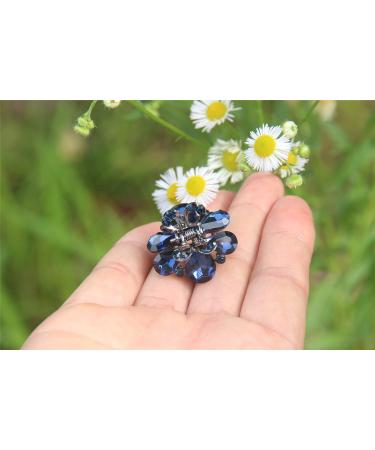 Carede Rhinestone Butterfly Claw Hair Clips Pack of 6 - Crystal Bow Hair Jaw Clip Barrettes for Girls & Women - Mixed Colors - 1.2 inch - Buy Online on GoSupps.com