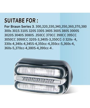 YanBan Replacement Electric Shaver Head for Braun Series 3 - 32B Compatible with 320 330 340 350 380 301s 310s 3000s 3010s 3020s 330S-4 3050cc 3040s - International Shipping Available - Buy Online on GoSupps.com