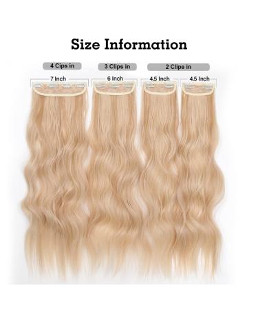 Yddm Clip In Hair Extensions - Wavy 24 Inch Real & Synthetic Hair Full Head Affordable & High Quality - Buy Online on GoSupps.com