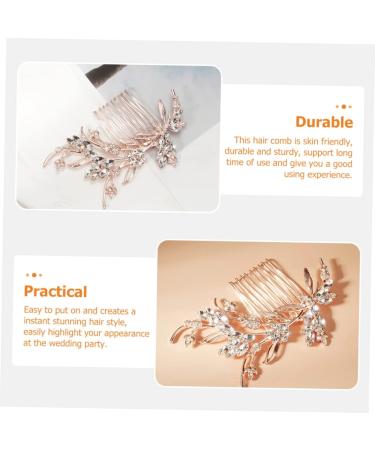 Beatifufu Bridal Comb Wedding Hair Comb Bridal Rhinestone Hair Comb Bridal Hair Comb Bride Hair Comb Bridesmaid Hair Comb Wedding Hair Accessory Crystal Hair Comb - Buy Online on GoSupps.com