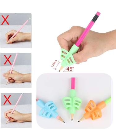Jinlaili Pencil Handles - 8 STK Writing Aid Grip for Kids | Silicone Posture Correction Tool for Comfortable Writing - Buy Online on GoSupps.com