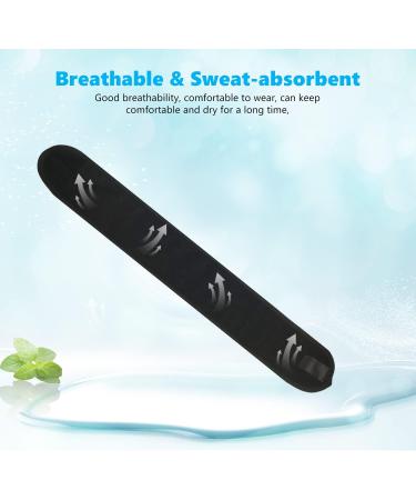 CHEERYMAGIC Spa Facial Headband Adjustable Skincare Hair Band Stretch Towel for Washing Face Bath Sport Yoga A4-XLFD (Black) - Buy Online on GoSupps.com