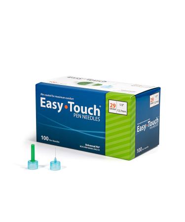 Easy Touch Insulin Pen Needles 29G 1/2-Inch/12.7mm Box of 100 - Buy Online on GoSupps.com