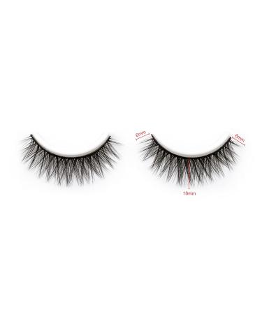 Emeda 3D Soft & Fluffy Cat Wing False Eyelashes - 10 Pairs of Natural Black Stripe Lashes (SK 20) - International Shipping Available - Buy Online on GoSupps.com
