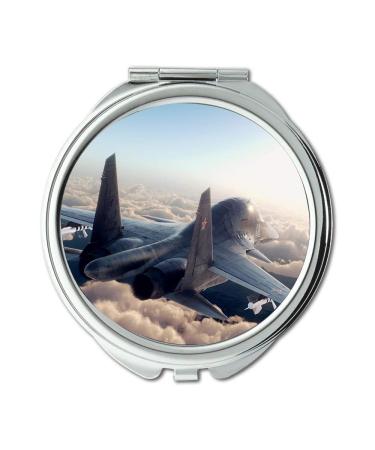 YENDOSTEEN fighter plane Mirror Travel Mirror fighter aircraft pocket mirror portable mirror