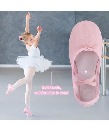 Flintronic Ballet Shoes for Girls & Women - Leather Sole Dance Gymnastics & Yoga Shoes in Far Pink (20 EU & 30 EU) - Buy Online on GoSupps.com