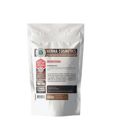 Buy Soapnut Powder (Aritha) - 100g | 100% Natural Organic Hair & Skin Conditioner | Non-GMO & Raw - Buy Online on GoSupps.com