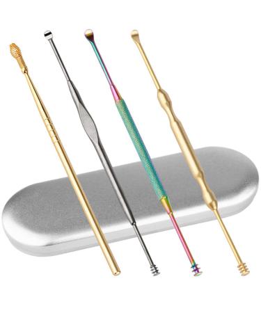 1 Set 6pcs Ear Picking Tool Spiral Earpicks Stainless Steel Spiral Ear Picks Stainless Steel Earpicks Stainless Steel Spiral Earpick Cheaning Ear Spoon Stainless Steel Ear Picks