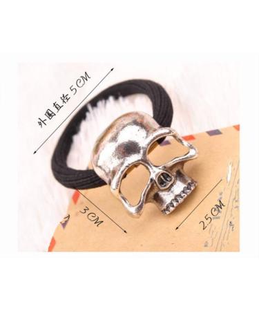 Shop cuhair 3pcs Skull Design Hair Ties for Women Girls & Kids - Durable Ponytail Holders & Hair Accessories - Buy Online on GoSupps.com