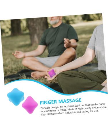 Buy ToddMomy Physical Balls - Hexagon Handle Hand Massager | 2-Piece Back & Stress Relief Massage Device for Hand Exercise & Relaxation - Buy Online on GoSupps.com