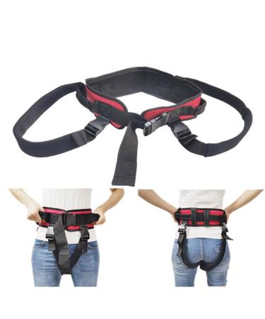 Transfer Belt with Leg Loops Gait Belts for Seniors and Unsteady Person - 8 Handles - Great lift belt for elderly therapy handicap etc. walking and standing (L(30.70 in-44.48 in))