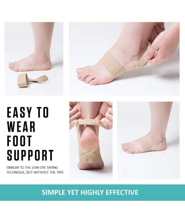 Tuli's X Brace Arch Support Compression - Large Size 1 Pair - Relief for Sever's Disease, Plantar Fasciitis, Heel Pain, Flat Feet, Fallen Arches & Over-Pronation - Beige - Buy Online on GoSupps.com