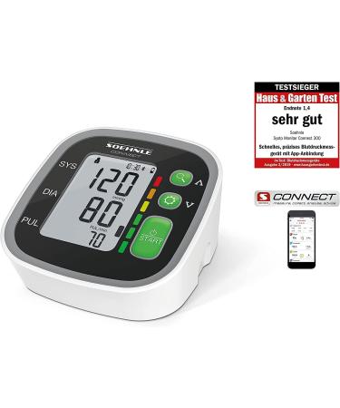 Sohnle Systo Monitor Connect 300 - Bluetooth Upper Arm Blood Pressure Monitor with App Movement Sensor & Batteries - Accurate & Portable Blood Pressure Meter for International Shipping - Buy Online on GoSupps.com
