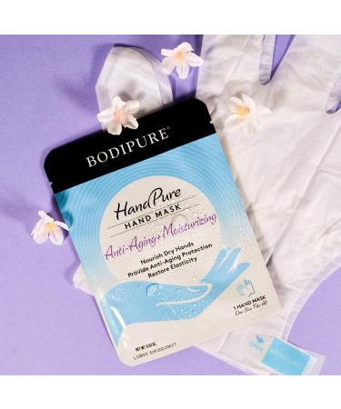 BODIPURE HandPure Hand Mask - Intensive Repair for Dry Cracked Hands - Moisturizing Gloves for Men and Women - 3 Pack - Buy Online on GoSupps.com