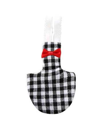 MnSyd bird diaper flights shape diaper washable reusable PET PEE PAD Suitable for parrot african gray budgie sittich kakadus black and white grille 5