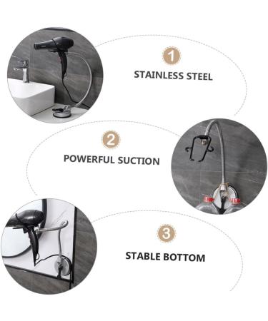 FOMIYES Hair Dryer Stand Hair Dryer Holder Hair Dryer Desktop Organizer Rotating Hair Dryer Bracket Storage - Buy Online on GoSupps.com