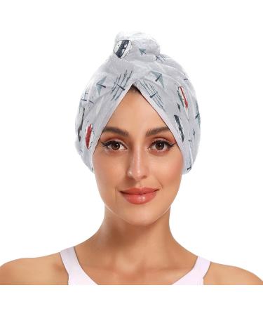 Cute Cartoon Polar Bear Dry Hair Cap & Quick Drying Towel Set | Super Absorbent Soft & Comfortable | Perfect for Home & Travel - Buy Online on GoSupps.com