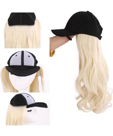 Baseball Cap with Hair Extensions Ladies Long Wavy Curly Synthetic Wig Hat Hair Extension Adjust Size Of Hat Wig Hat Wig(Color:6) - Buy Online on GoSupps.com
