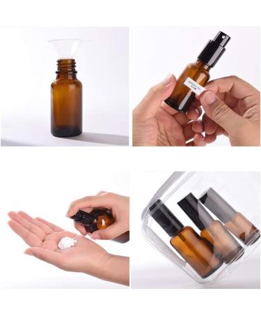 Buy Hacoly 2 Series Mini Glass Spray Bottles - 30ml Essential Oil & Cosmetic Vials with Black Caps - Perfect for Travel & DIY Creations - Buy Online on GoSupps.com