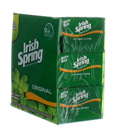 Buy Irish Spring Deodorant Bar Soap - Original 3.75 oz (Pack of 10) | International Shipping Available - Buy Online on GoSupps.com