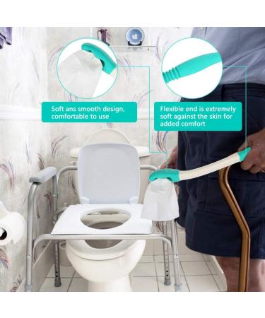 Brrnoo Toilet Aids For Wiping Long Reach Comfort Wipe -- 15.7inch Wipe Assist Tool Bathroom Wipe Assistance Bottom Buddy Ideal Daily Living Bathroom Toilet Aids Tools - Buy Online on GoSupps.com