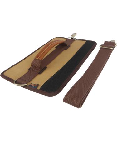 TOURBON Lightweight Canvas Golf Club Carrier Bag - Khaki | Shoulder Strap Included - Buy Online on GoSupps.com