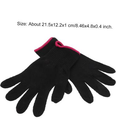 Alipis 1 Set 4pcs Gloves Curling Iron Glove Bumps Glove Anti-Scald Hairdressing Tool Black 21.5X12.2 cm - Buy Online on GoSupps.com