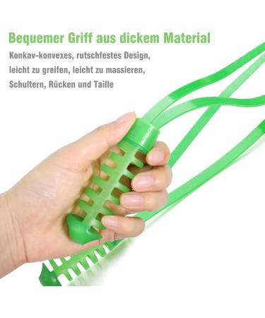 Premium Silicone Massage Scooter with Handle | Deep Tissue Roller for Neck Back & Body Relaxation (Green) - Buy Online on GoSupps.com