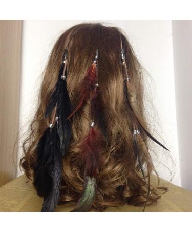 Boho Feather Headband 3 Pack - Handmade Hair Accessories for Women, Girls, and Kids | Tassel Bohemian Headdress for Parties, Cosplay, and Boho Chic Style - Buy Online on GoSupps.com