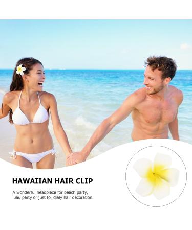 Beaupretty 4Pcs Flower Hair Clips - Hawaiian Plumeria Foam Flowers for Wedding & Holiday - Photo & Event Hair Claw Clip Set - Buy Online on GoSupps.com