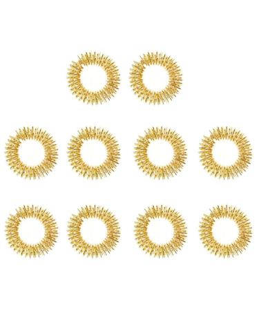 Finger Massage Rings Sensory Hand Acupressure Massage Golden Finger Massager111