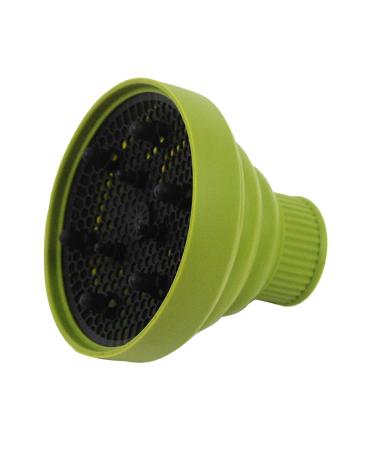 Huaxingda Blow Dryer Attachment | Foldable Silicone Hair Dryer Nozzle Heat Resistant | Soft Multifunctional Universal Hair Dryer Accessories for Hair Styling green