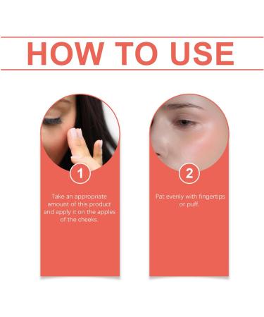  Holdes Cream blush long-lasting natural moisturizing care | Versatile cream blush makeup | Women Girls Mature Oily Skin Dates Daily Use Travel Parties Commute Sports - Buy Online on GoSupps.com