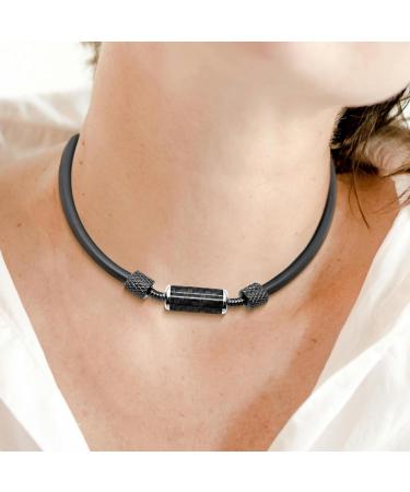 Jeroot Magnetic Halen Chain for Men - Carbon Fiber Anion Collar Necklace | Anti-Fatigue & Radiation Relief | 6500 Gauss Energetix - Buy Online on GoSupps.com