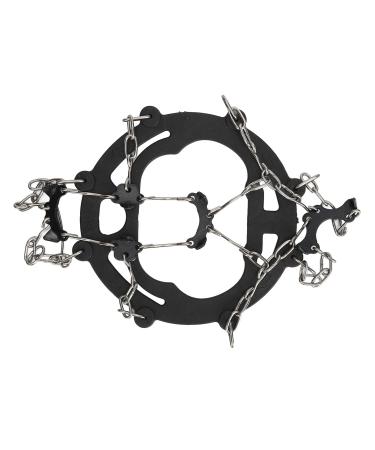 Nail Chain Shoe Covers | Universal Non-Slip Gripping Spikes | Durable 8-Tooth Traction for Shoes | Stainless Steel | Black - Buy Online on GoSupps.com