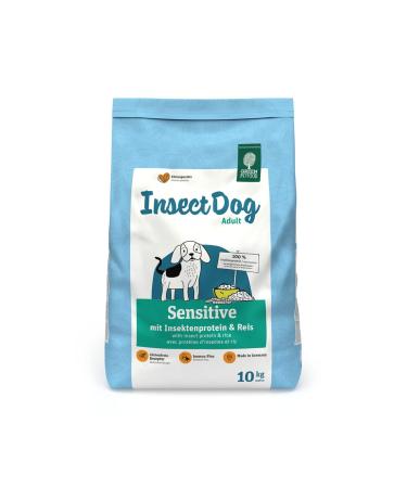 Green Petfood Insectdog Sensitive (1 x 10 kg) dog food with sustainable insect protein as the only animal protein source sustainable dry food for adult and sensitive dogs 10 kg (1 Pack)