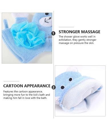 EXCEART 4pcs Kids Wash Gloves Bath Sponge Mitt Set - Children's Puppet Shower Loofah Gloves - Buy Online on GoSupps.com