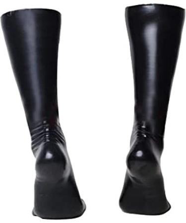 Unisex Knee Latex Toe Socks | Calf High Costumes | Black Size L - Buy Internationally - Buy Online on GoSupps.com